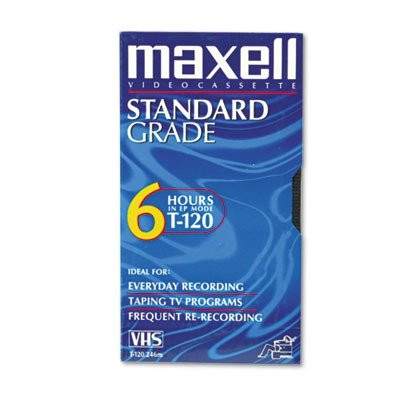 MAX214016 - Maxell All-Purpose Standard Grade 6 Hour VHS Videotape Cassette