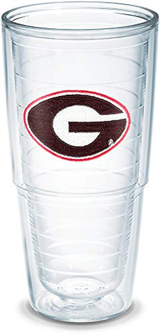 Tervis 1007496 Georgia University Emblem Individually Boxed Tumbler, 24 oz, Clear Tervis 1007496 Georgia University Emblem Individually Boxed Tumbler, 24 oz, Clear