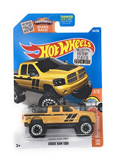 Hot Wheels, 2016 HW Hot Trucks, Dodge Ram 1500 [Yellow] #144/250