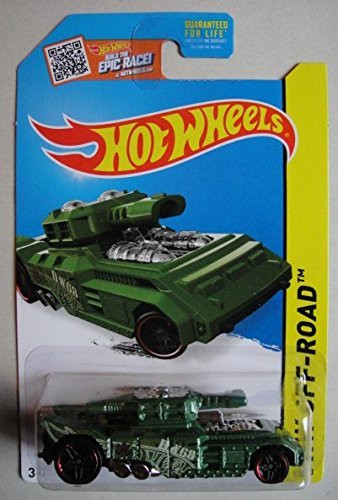 HOT WHEELS HW OFF ROAD GREEN INVADER 87/250 BUILD THE EPIC RACE CARD