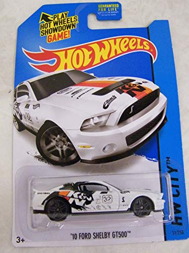 Hot Wheels 2015 '10 Ford Shelby GT500 HW City 11/250 Die-Cast Toy Car White by Hot Wheels