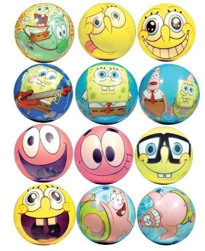 Spongebob Squarepants Party Favors - Soft FoamGraphic balls Lot of 20