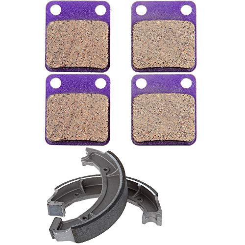 ECCPP FA54 Front Brake Pads+Rear 516 Brake Shoes for 1999 Yamaha Big Bear 350,2000-2004 Yamaha Big Bear 400,2003 Yamaha Kodiak 400