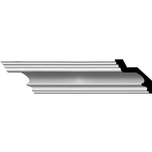 3 3/8"H x 4 3/4"P x 5 7/8"F x 94 1/2"L Devon Smooth Crown Moulding (2-Pack)