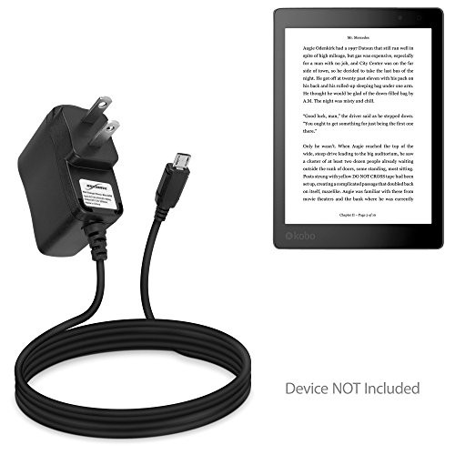 Kobo Aura One Charger, BoxWave [Wall Charger Direct] Wall Plug Charger for Kobo Touch 2.0 | Aura One, H2O (2017)