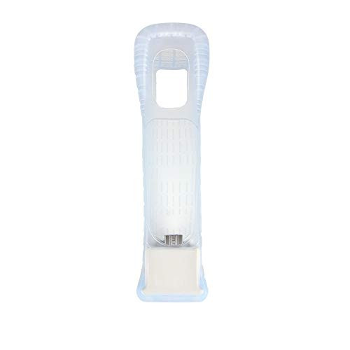 Wii Motion Plus Attachment for Wii Controllers, Lavuky WM04 Wii Motion Plus Adapter for Wii Remote with Silicone Case -White(3rd-Party Product)