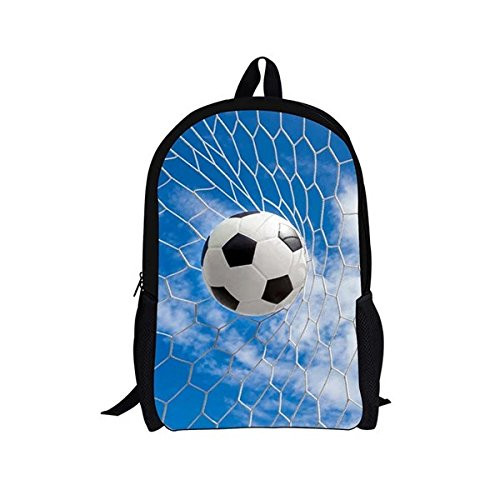 Boys Backpack Soccer Printed Kids School Bookbag for Primary Students Girls Lightweight Rucksack