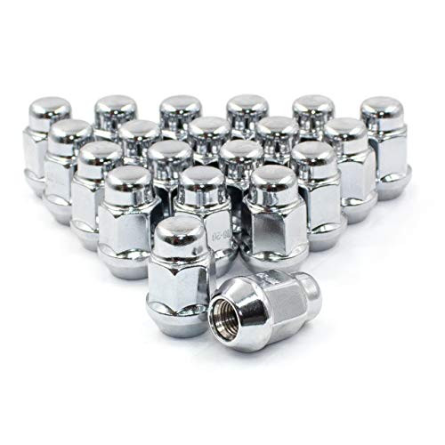 Set of 24 Chrome Lug Nuts Closed End Bulge Acorn Lug Nut Style 1.38" Long Cone Seat 19mm (3/4") Hex Wheel Lug Nut (M12 x 1.25) Set of 24 Chrome Lug Nuts Closed End Bulge Acorn Lug Nut Style 1.38" Long Cone Seat 19mm (3/4") Hex Wheel Lug Nut (M12 x 1.25)