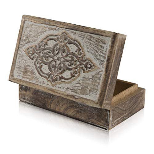 Great Birthday Gift Ideas Handmade Decorative Wooden Jewelry Box Treasure Box Jewelry Organizer Keepsake Box Treasure Chest Trinket Holder Lock Box Watch Box 8 x 5 Inch Her Great Birthday Gift Ideas Handmade Decorative Wooden Jewelry Box Treasure Box Jewelry Organizer Keepsake Box Treasure Chest Trinket Holder Lock Box Watch Box 8 x 5 Inch Her