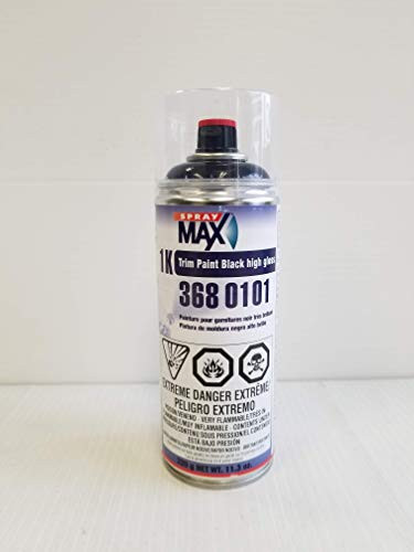 Spray max 3680101 1k Trim Paint Gloss Black