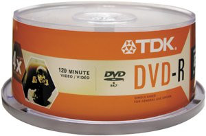 TDK DVD-R 4.7GB Spindle 25 PK (Discontinued by Manufacturer)