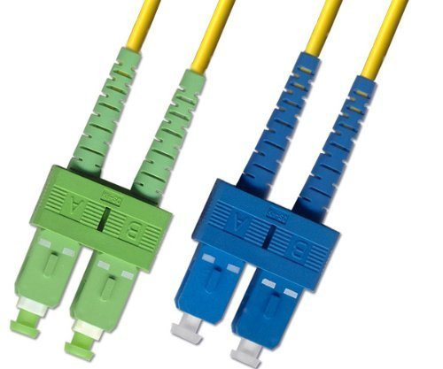 3M - Singlemode Duplex Fiber Optic Cable (9/125) - SC/APC to SC/UPC