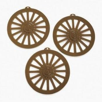 Wagon Wheel Wall Decorations (1 Dozen) - BULK