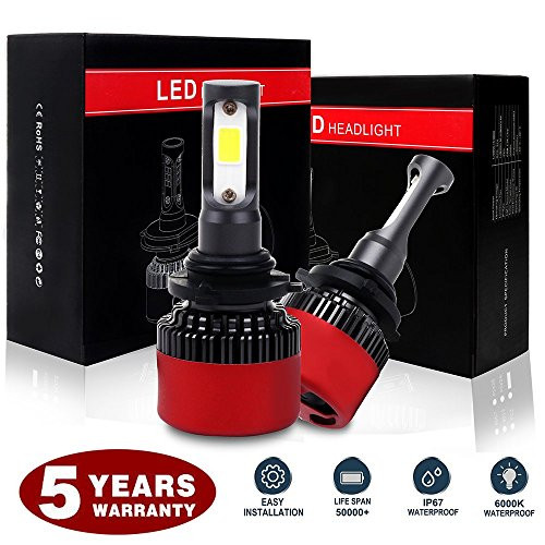 9006/HB4 LED Headlight Bulb Conversion Kit High Low Beam Brighter Cree White Light LED Headlight - 9600Lm 80W 6000K Focus Light(2pcs)