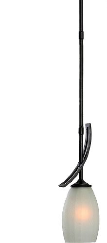 Artcraft Lighting Reno 1-Light Rod Pendant Light, Black
