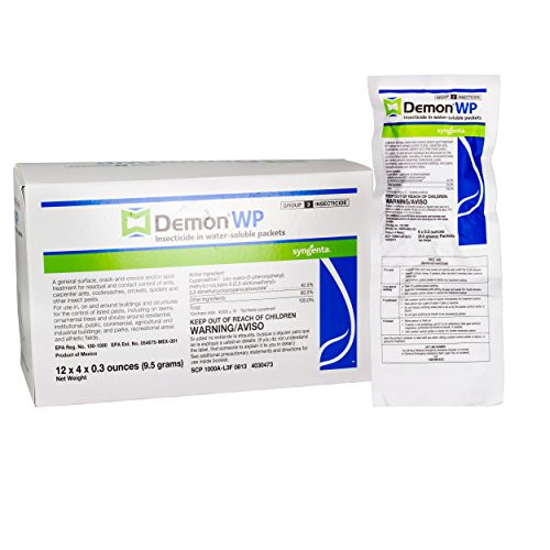 Demon WP Insecticide 1 Envelope Containing 4 Water-Soluble 9.5 Gram Packets Makes 4 Gallons Cypermethrin 40%