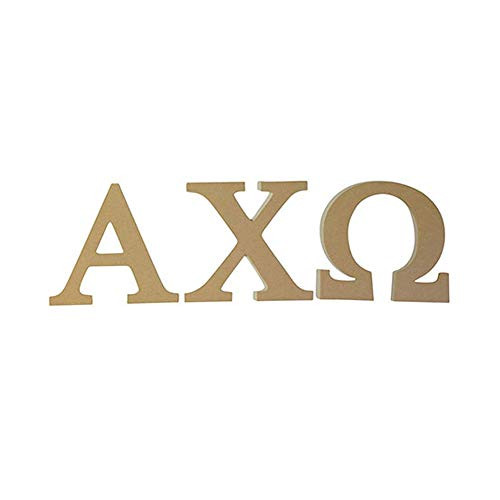 Alpha Chi Omega Sorority 7.5" Unfinished Wood Letter Set AXO