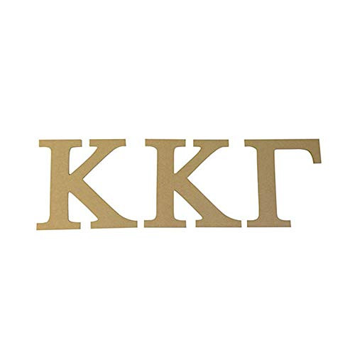 Kappa Kappa Gamma Sorority 7.5" Unfinished Wood Letter Set KKG