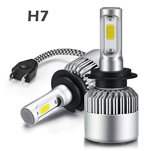 INFITARY H7 LED Headlight Bulbs Conversion Kit H4/9003/HB2 Hi/Lo Beam Super Bright COB Plug Play Auto Car Motorcycle Headlamp Bulb 10000LM 6500K Cool White LED Headlight Bulbs
