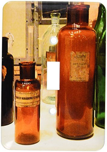 3dRose LLC lsp_21024_1 Vintage Bottles Ii Single Toggle Switch