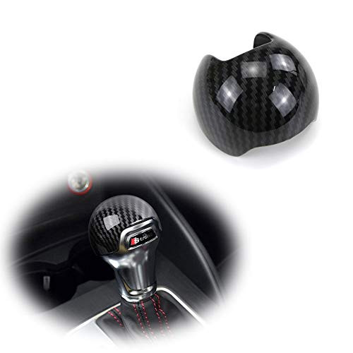 GTINTHEBOX Carbon Fiber Pattern ABS Gear Shift Knob Cover Sticker Trim Decoration For 2014 2015 2016 2017 2018 Audi A3 S3