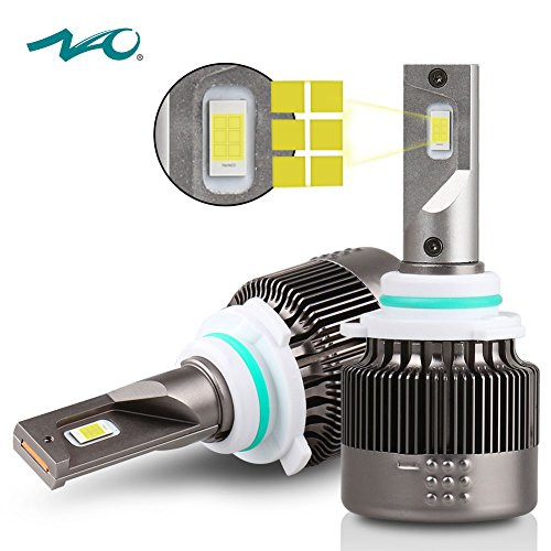9012 (HIR2) LED Headlight Bulbs NAO All-in-one Conversion Kit Super Bright 56W 7600LM 6500K White Light LED Conversion Replace HID & Halogen