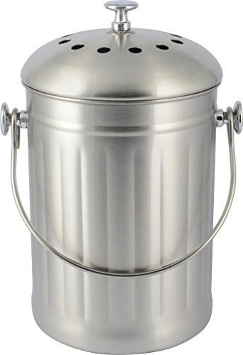 Uncle Jim's Worm Farm Stainless Steel Compost Crock
