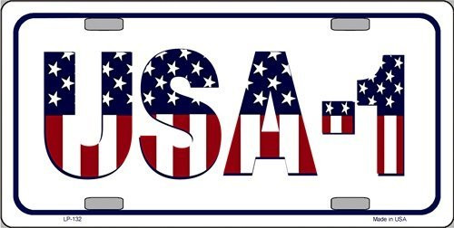 Smart Blonde USA 1 Novelty Vanity Metal License Plate Tag Sign by Smart Blonde Smart Blonde USA 1 Novelty Vanity Metal License Plate Tag Sign by Smart Blonde