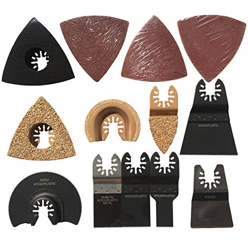 XXGO 25 Pcs Oscillating Tool Accessory Kits Compatible with Bosch Chicago Craftsman Dewalt Dremel Fein Harbor Freight Makita Milwaukee Porter Cable Ridgid Ryobi Rockwell More XXGO 25 Pcs Oscillating Tool Accessory Kits Compatible with Bosch Chicago Craftsman Dewalt Dremel Fein Harbor Freight Makita Milwaukee Porter Cable Ridgid Ryobi Rockwell More