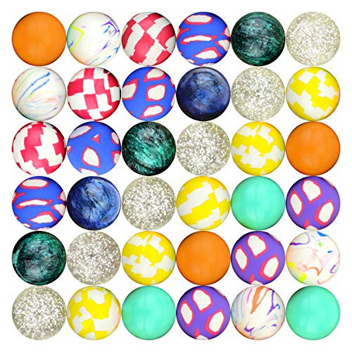 Hi Bouncing Balls 25 mm Mega Assorted Mixed Superball Balls in Bulk for Vending Machines Great for Kids Novelty Prizes Gifts in Bulk 300 pcs Rubber Large Bulk Bouncy Balls (Tenderness Mix 1")