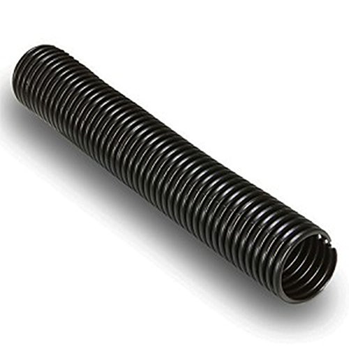 Electriduct 1.5" Split Nylon Wire Loom Tubing Corrugated Slit Flexible Conduit - 10 Feet - Black