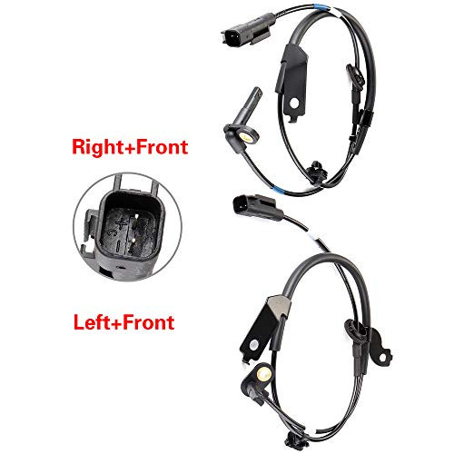 SCITOO 2 pcs Front Left Right ABS Wheel Speed Sensors Fit for 2008 2009 2010 2011 2012 2013 2014 2015 Mitsubishi Lancer,2007 2008 2009 2010 2011 Mitsubishi Outlander ALS1785 ALS1784