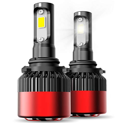 AUXITO Automobile 9006 (HB4) LED Headlight Bulbs 72W 8000Lms Per Pair Super Bright 6500K Cool White All-in-One Low Beam Conversion Kit