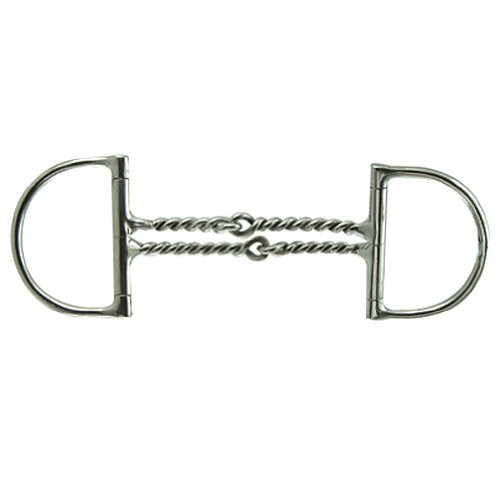 Coronet Large Dee Double Bent Twisted Wire Mouth Bit