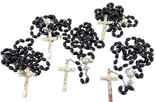10 Pack of Boys First Holy Communion Rosary Bulk Lot for Students Classroom Rosary Set