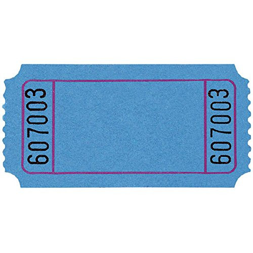 Amscan Blue Blank Ticket Roll, Party Favor, 10,000 Ct.