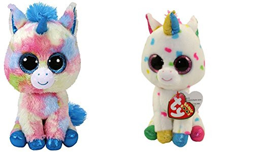 TY beanie boos set of 2, Blitz the unicorn and Harmonie the unicorn TY beanie boos set of 2, Blitz the unicorn and Harmonie the unicorn