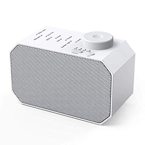 Criacr White Noise Machine, 9 Non-Looping Soothing Sounds Sleep Sound Machine, with Auto-Off Timer Sleeping Sound Therapy for Baby Adult Traveler, Portable for Home Office Travel