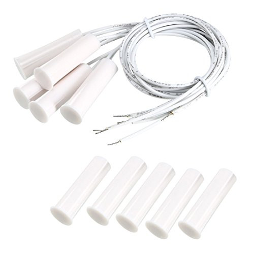 uxcell 5pcs RC-35 No Recessed Wired Security Window Door Contact Sensor Alarm Magnetic Reed Switch White