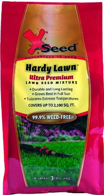 X-Seed Ultra Premium Hardy Lawn Seed Mixture, 3-Pound