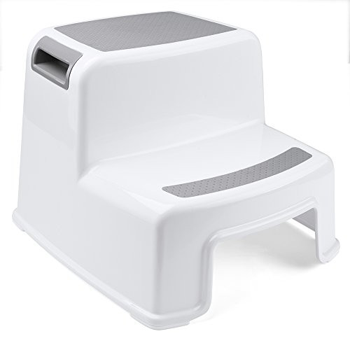 Acko 2 Step Stool for Kids - Toddler Stool for Toilet Potty Training | Slip Resistant Soft Grip for Safety as Bathroom Potty Stool and Kitchen Step Stool | Dual Height & Wide Two Step