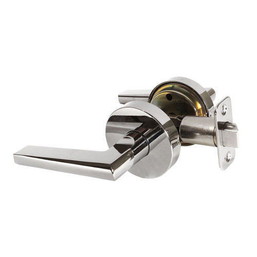 Designers Impressions Madison Design Contemporary Polished Chrome Passage Euro Door Lever Hardware (Hall and Closet)