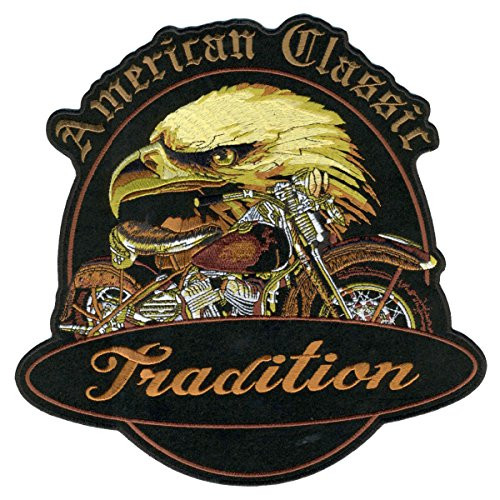 Hot Leathers Eagle Head Patch (1" Width x 1" Height)
