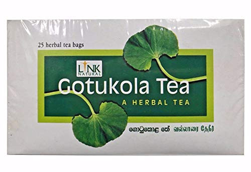 Link Gotu Kola Tea Value Pack, 25 Teabags x 2 Boxes (50 Teabags)