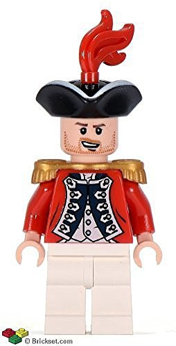 Lego Pirates of the Caribbean King George's Officer minifigure