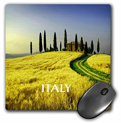 3dRose LLC 8 x 8 x 0.25 Beautiful Hills of Tuscany Italy Mouse Pad (mp_80679_1)