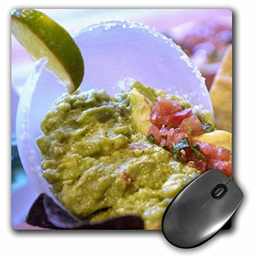 3dRose LLC 8 x 8 x 0.25 Inches Guacamole Mexican Cuisine Destin Florida Franklin Viola Mouse Pad (mp_89126_1)