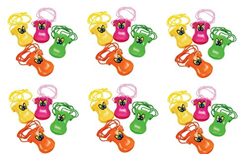 PLASTIC DUCK BEAK WHISTLES (2 DOZEN) - BULK