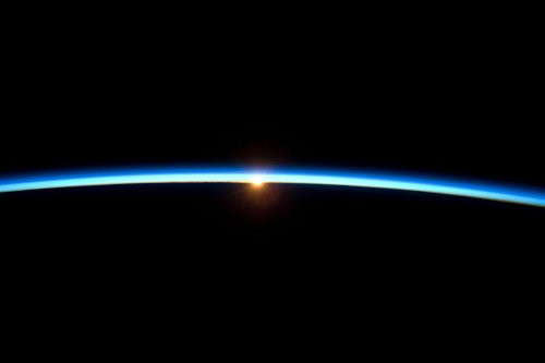 Thin Blue Line Earths Atmosphere and The Setting Sun Outer Space Photograph Huge Large Giant Poster Art 36x54 inch Thin Blue Line Earths Atmosphere and The Setting Sun Outer Space Photograph Huge Large Giant Poster Art 36x54 inch