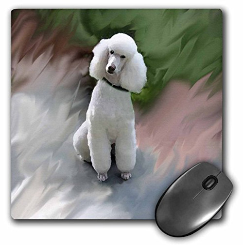 3dRose LLC 8 x 8 x 0.25 Inches White Poodle Mouse Pad (mp_4028_1) 3dRose LLC 8 x 8 x 0.25 Inches White Poodle Mouse Pad (mp_4028_1)